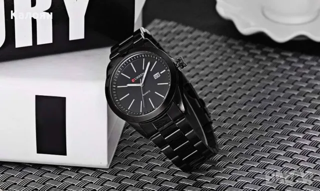 (2 цвята) Мъжки часовник Curren 8091 с метална верижка, снимка 9 - Мъжки - 49688405