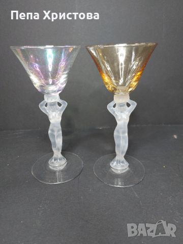6 броя чаши за аперитив от висококачествен френски кристал Bayel., снимка 3 - Чаши - 45687097