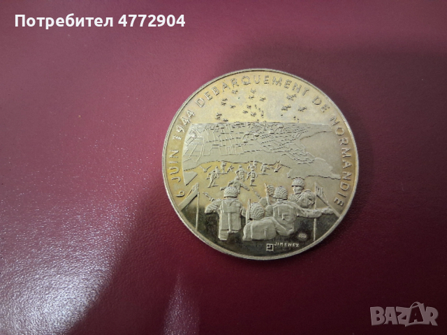 плакет/медал/монета Франция 1939-1945, Débarquement de Normandie