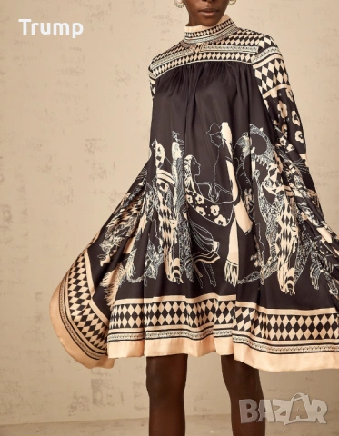 Ефектна , елегангна рокля, сатен , стандарт, снимка 3 - Рокли - 53931350