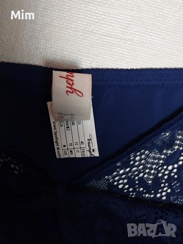 TRIUMPH 40 Тъмно синя изрязана бикина , снимка 7 - Бельо - 52941999