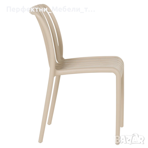 Икономичен здрав,елегантен стол градински от полипропилен до 120 кг зелен,бежев и бял цвят на склад, снимка 7 - Градински мебели, декорация  - 53286608