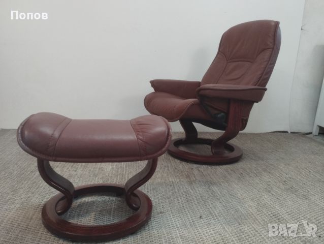 Ekornes Stressless релакс кресло, снимка 11 - Дивани и мека мебел - 46419352