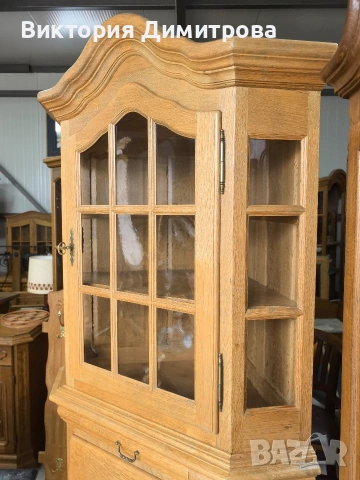 Ъглова витрина Антик , снимка 2 - Секции и витрини - 53611794
