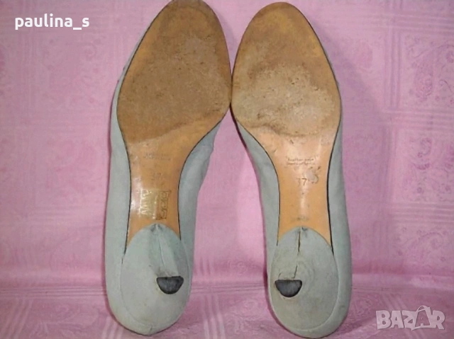 Два различни чифта / Естествена кожа и велур маркови обувки "Scarpa" optimal и "Scenario"  , снимка 16 - Дамски елегантни обувки - 41564578