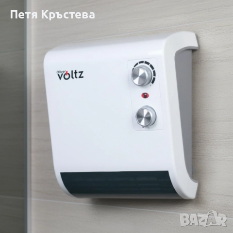 Отоплителна печка за баня Voltz OV51970J – 2000W, вентилатор, водоустойчива, снимка 3 - Отоплителни печки - 52267784