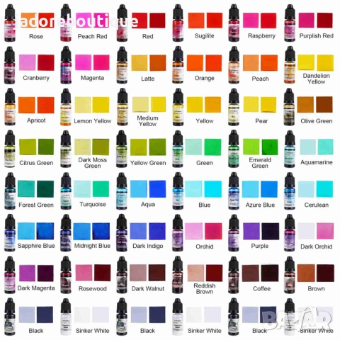 Let's resin Алкохолно мастило / оцветители за епоксидна смола , снимка 2 - Други - 54242256