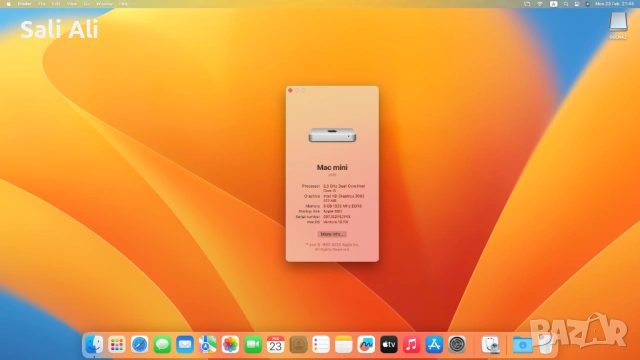 Mac Mini A1347 - 240GB SSD, 8GB RAM, i5 + Оригинална Клавиатура, Мишка, снимка 11 - За дома - 53661810