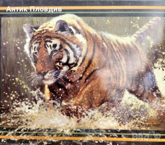 Керамична чиния „River Run“ – John Seerey-Lester, The Bradford Exchange (1999), снимка 2 - Колекции - 51338257