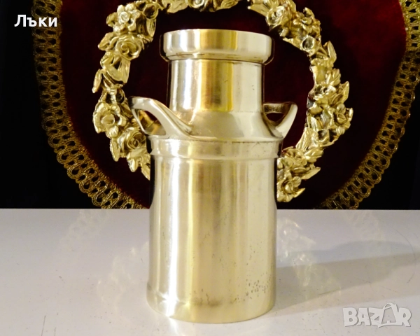 Бронзов гюм,каничказа ракия,ваза,340 гр. , снимка 3 - Антикварни и старинни предмети - 52967755