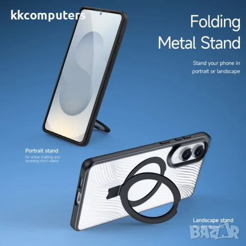 DUX DUCIS Aimo Калъф за Samsung Galaxy S25 Edge– TPU+PC, Черен, със Скрийн Протектор, снимка 3 - Калъфи, кейсове - 50617777