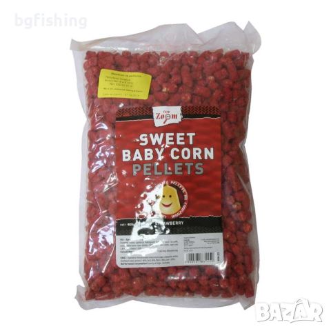 Пелети CZ Sweet Baby Corn Pellets Strawberry, снимка 1 - Стръв и захранки - 45432584