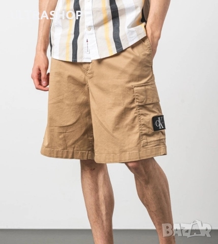 Нови Calvin Klein Jeans M size мъжки къси панталони, снимка 2 - Къси панталони - 51774653