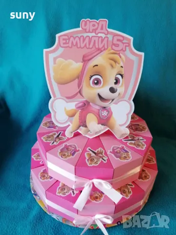 Картонена торта Зайче, снимка 8 - Фигурки - 49789030