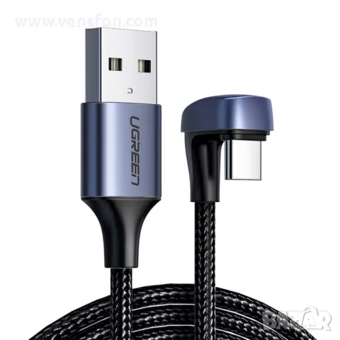 UGREEN кабел USB 2.0 A към C , 1 м /черен/, снимка 1 - USB кабели - 49398972