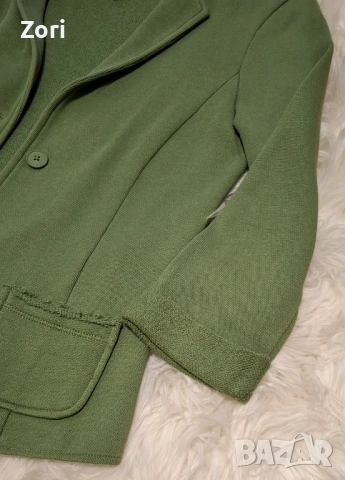 Зелено сако за гръдна обиколка от 86см до 106см, снимка 3 - Сака - 53539814