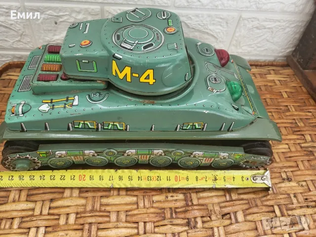 Колекционерска тенекиена играчка танк TOIYO JAPAN, снимка 8 - Колекции - 50054214
