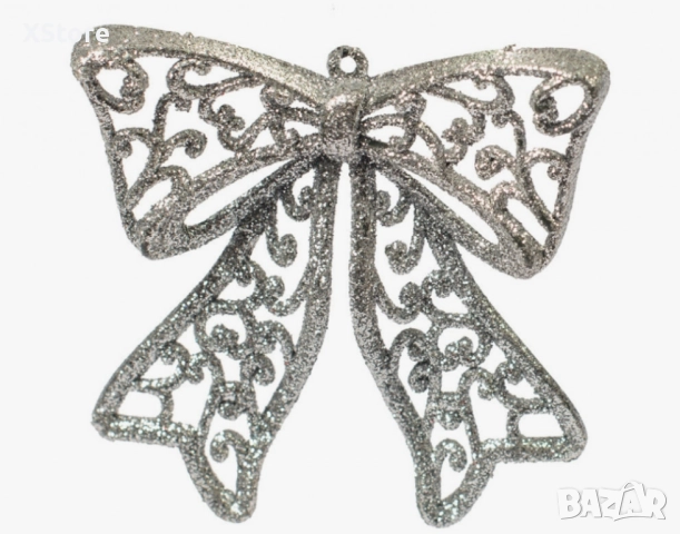 Коледна украса за елха - Блестяща панделка, снимка 6 - Декорация за дома - 52441684