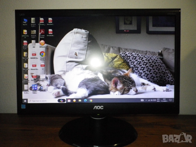 Качествен LED монитор AOC e950Swn, снимка 5 - Монитори - 52499363