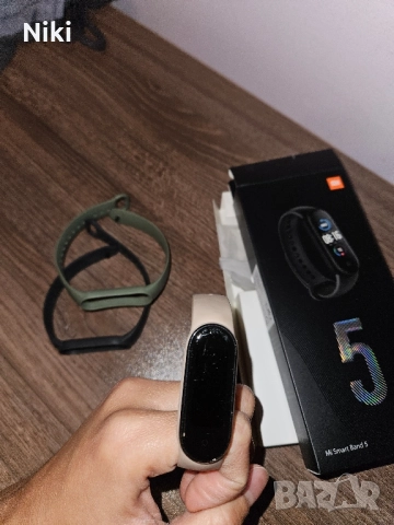 Xiaomi Mi smart band 5 смарт часовник, снимка 2 - Смарт гривни - 52355731