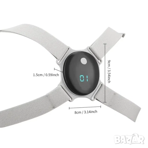 Колан за коригиране на стойка с вибрация, прав гръб против изкривяване, снимка 6 - Други - 52208613