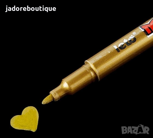 Маркер металически ефект - златист