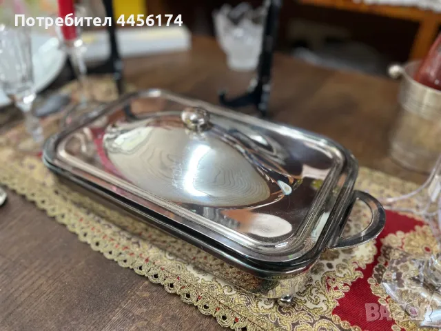 Maestri Italy Да поднесеш ястието със стил♥️ Посребрен съд за сервиране , снимка 4 - Прибори за хранене, готвене и сервиране - 50340871