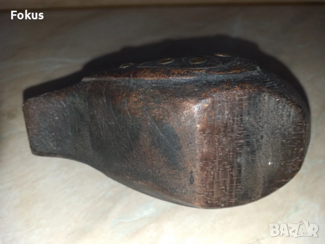 Уникална дървена патица патка с бронзови елементи, снимка 4 - Антикварни и старинни предмети - 53356433