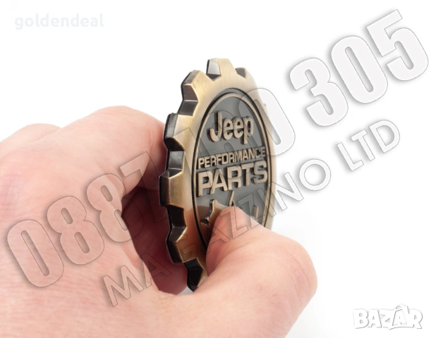 Емблема Джип Вранглер Jeep Wrangler Performance Parts Метален Стикер за Калник Лого, снимка 3 - Аксесоари и консумативи - 53761592