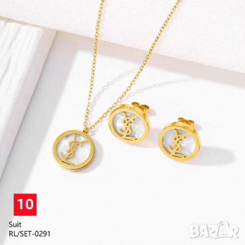 бижутерийни комплекти chanel valentino garavani gucci ysl saint laurent , снимка 6 - Бижутерийни комплекти - 52093278