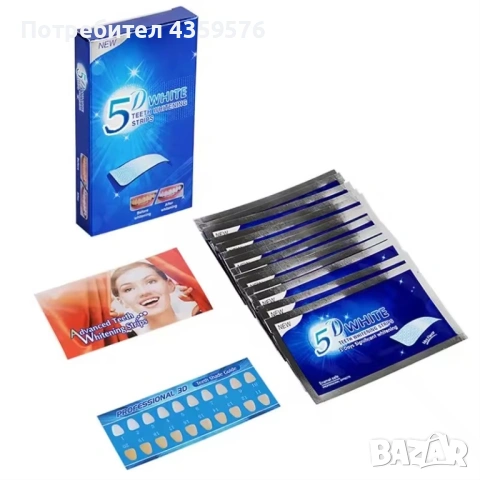 Ленти за избелване на зъби 5D white teeth, снимка 2 - Други - 53760079