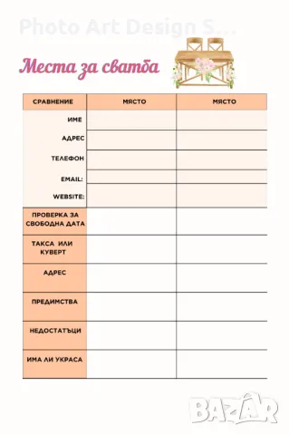 Сватбен планер 2025, снимка 17 - Други - 47694898