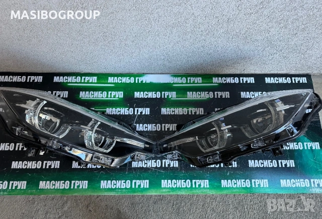 Фарове BMW LED фар Shadow Black Line за Бмв Ф30 фейс Bmw 3 F30 F31 LCI