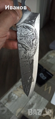 Ръчно гравирани нож, снимка 3 - Други - 53303286