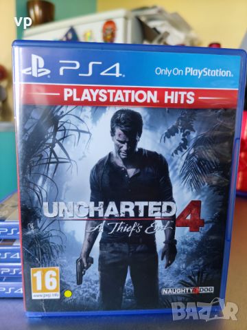 Uncharted 4 Thief`s End -Блу Рей диск, перфектно състояние за PlayStation 5, Плейстейшън 4, PS4, PS5