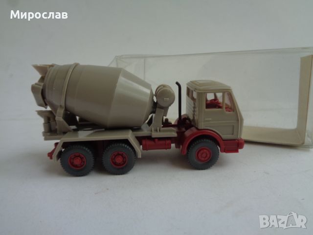  WIKING 1:87 H0 MERCEDES BENZ КАМИОН БЕТОНОВОЗ КОЛИЧКА МОДЕЛ , снимка 5 - Колекции - 46071294