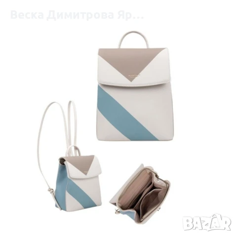 Кокетна дамска раничка, нежни тонове, снимка 5 - Чанти - 50538793