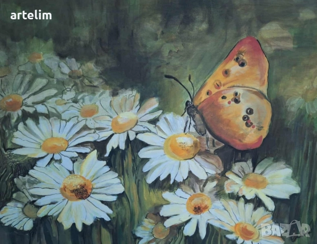 "Маргарити ", снимка 2 - Картини - 29328262