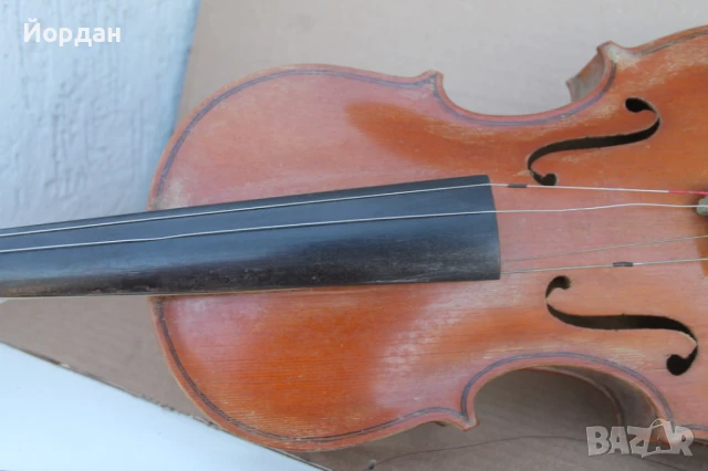 Стара цигулка с лък , снимка 4 - Струнни инструменти - 50565604