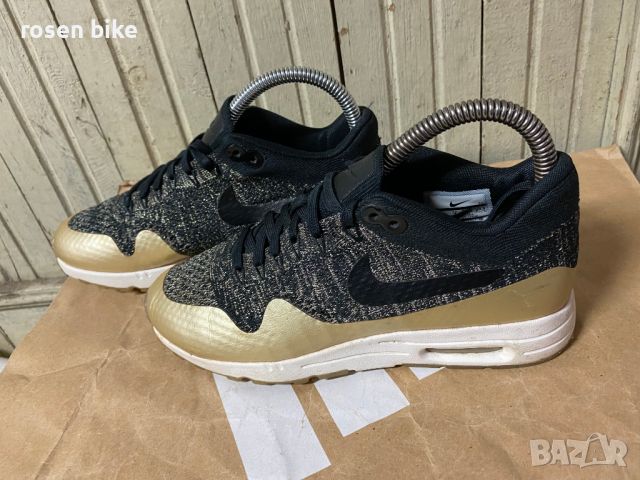 ''NIKE Air Max 1 Ultra 2.0 Flyknit Gold''оригинални маратонки 37.5 ном, снимка 6 - Маратонки - 45929222