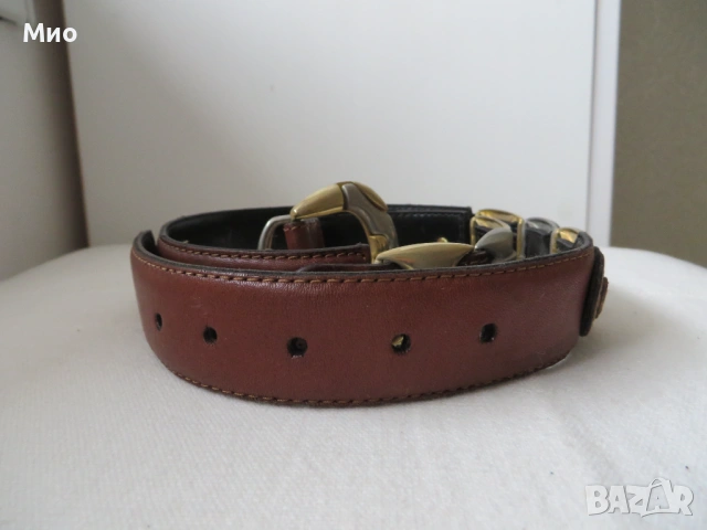 Колан Vera Pelle, естествена кожа, 83 см., снимка 3 - Колани - 54165935