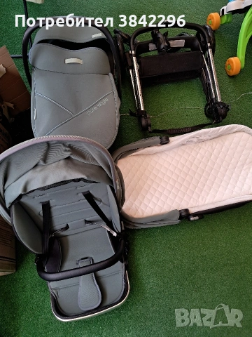 Лека алуминиева бебешка количка 3 в 1 Chipolino Елит, снимка 2 - Детски колички - 53926043