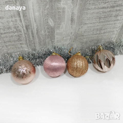 6172 Комплект коледни топки за елха 6 см, 16 броя микс, снимка 2 - Декорация за дома - 52740920