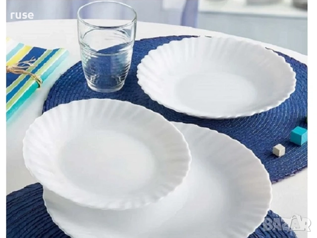 НОВИ! Сервиз за хранене Luminarc Feston 18 части, снимка 5 - Сервизи - 51851594