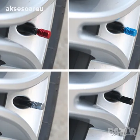 Нови Алуминиеви винтови капачки за украса гумата на кола автомобил колело велосипед камион трактор, снимка 11 - Аксесоари и консумативи - 50332659