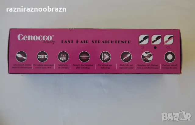 Електрическа четка за изправяне на коса Cenocco beauty , снимка 6 - Аксесоари за коса - 49702575