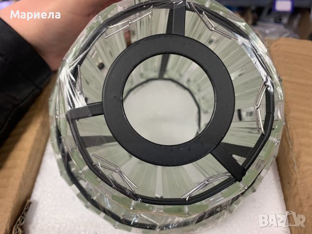 Модерна таванна лампа / LED Таванна лампа 9К Пластмасови Кристали, снимка 9 - Лед осветление - 45635782