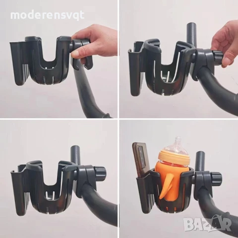 Поставка за чаша за количка с калъф за мобилен телефон, снимка 3 - Детски колички - 51105377