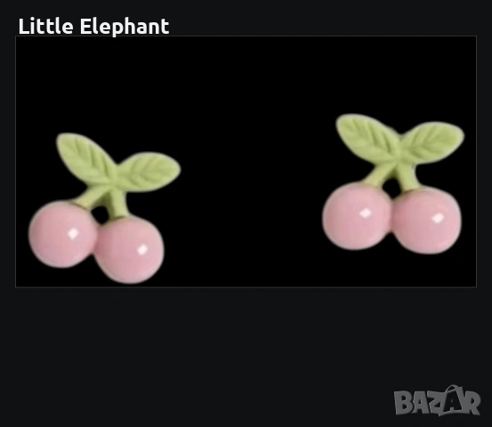 Bioceramic ​🌸 Очарователни обици „Розови черешки“ – Нежност и стил 🌸/нови