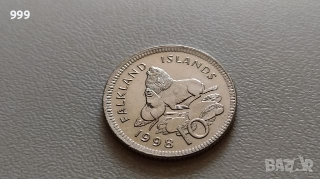 10 пенса 1998 Фолкландски острови , снимка 1 - Нумизматика и бонистика - 46212120